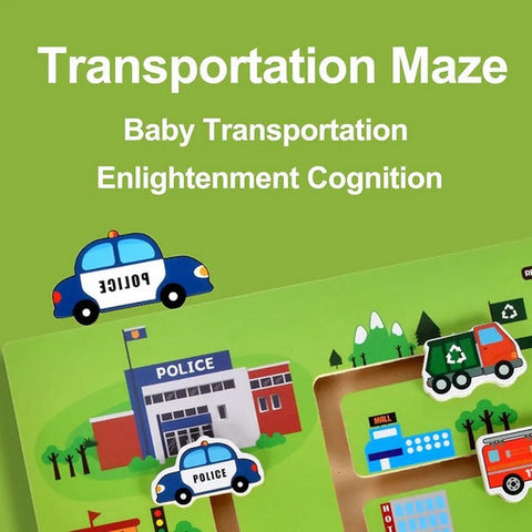 Wooden Transport Maze - EKT3166
