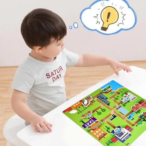 Wooden Transport Maze - EKT3166