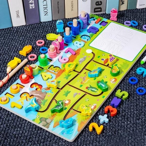 Wooden Dino Log Board - EKT3167