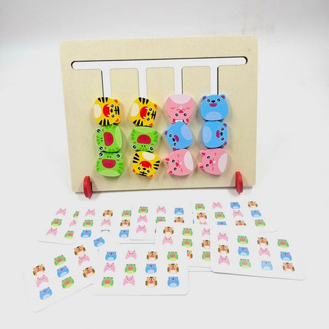 Wooden Intelligence Four Color Game 1 Pc Random Design Will Be Shipped - EKT3171