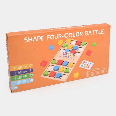 Wooden Shape Four Color Battle - EKT3173