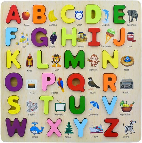 Wooden Alphabet Matching Puzzle - EKT3176