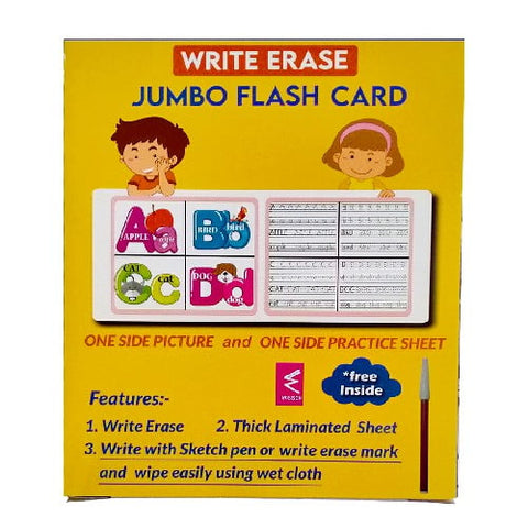 Extrokids Write erase Alphabet learning with  from A-Z Activity flash Card - EKW0006