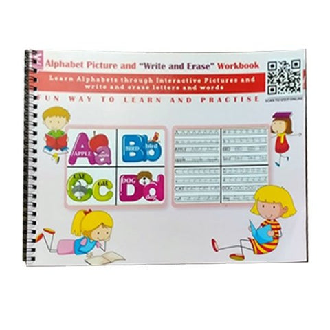 Extrokids Alphabet Write erase Concept Activity Book   - EKW0020
