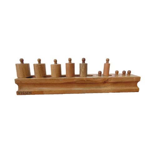 Extrokids Wooden Ascending Descending Diameter Based Cylinder Knob - EKW0025
