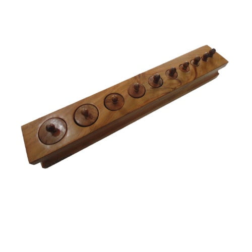 Extrokids Wooden Ascending Descending Diameter Based Cylinder Knob - EKW0025