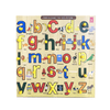 Extrokids Wooden Small Alphabet learning Educational Knob Tray-12*12inch - EKW0056