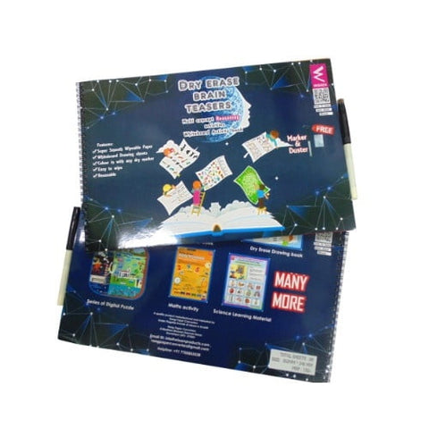 Extrokids Write Erase Brain teaser Reasoning Activity Book - EKW0068