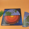 Extrokids the Layer of the Earth board Puzzle-EKW0077