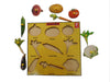 Wooden Vegetable Learning Educational Knob Tray - EKW0087