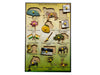 Wooden National Symbols educational Knob Puzzle Tray -12*18 inch - EKW0089