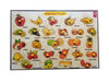 Wooden Fruits Learning Alphabetically Educational Knob Tray - EKW0119