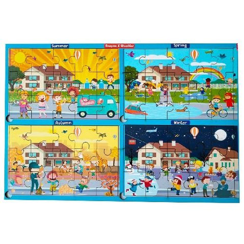 Season and Weather Learning Jigsaw Puzzle -Dual -12*18 inch - EKW0120