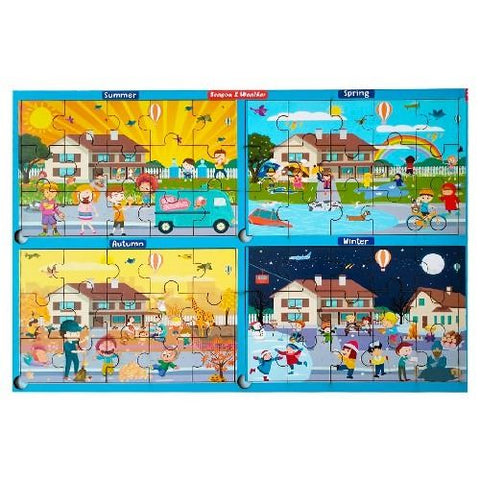 Season and Weather Learning Jigsaw Puzzle -Dual -12*18 inch - EKW0120