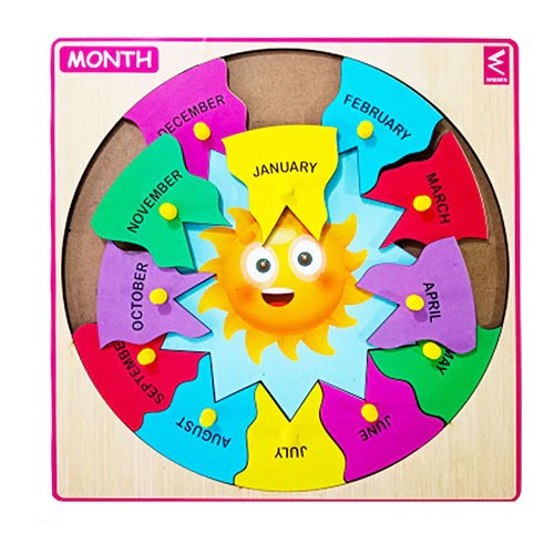 Months Peg board puzzle - EKW0171