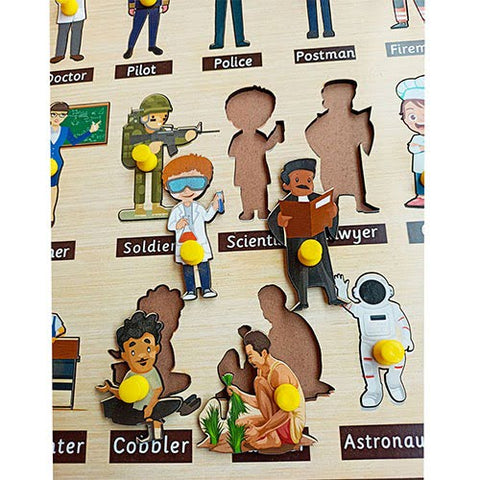 Occupation Learning Peg board Puzzle - EKW0173