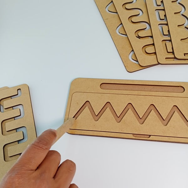 Wooden Cognitive Tracing Board Pattern 1 - EKW0181