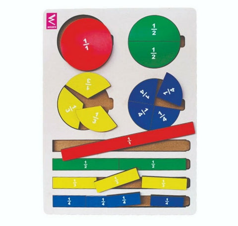 Extrokids fraction game - puzzle board - EKW0190