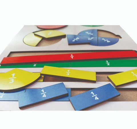 Extrokids fraction game - puzzle board - EKW0190