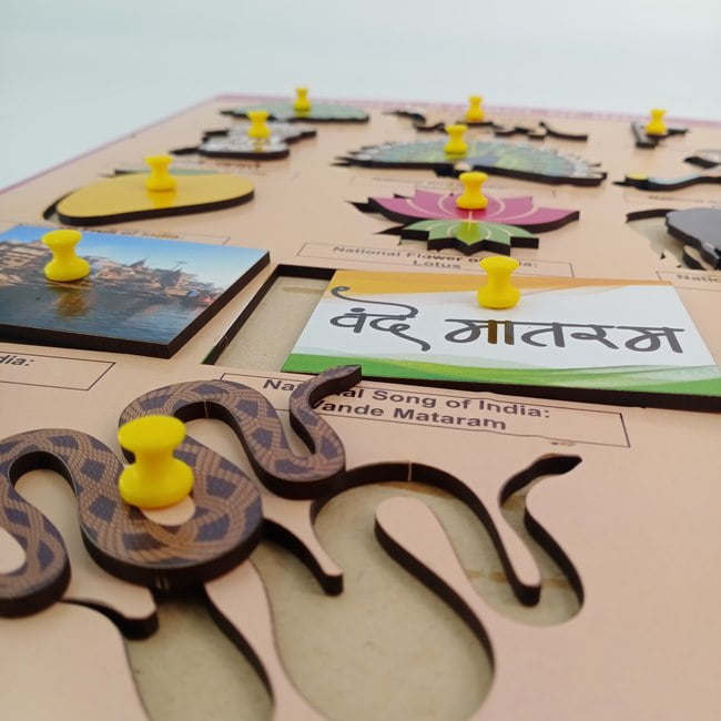 Extrokids naional symbol-puzzle game - EKW0191
