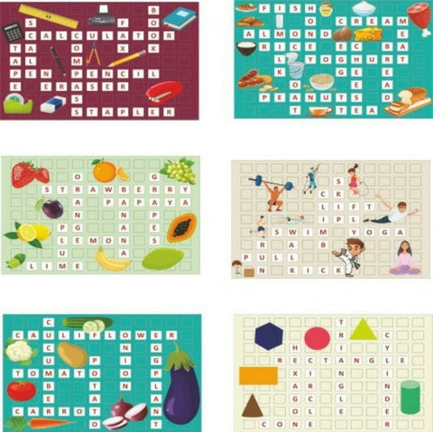 Extrokids cross word activity game - puzzle - EKW0195