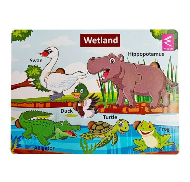 Extrokids habitat puzzle set of 6 9*6 inches - EKW0197