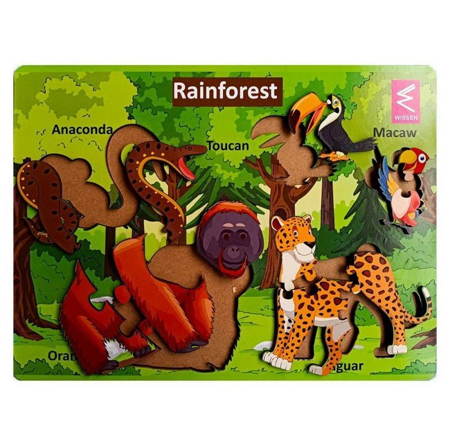 Extrokids habitat puzzle set of 6 9*6 inches - EKW0197