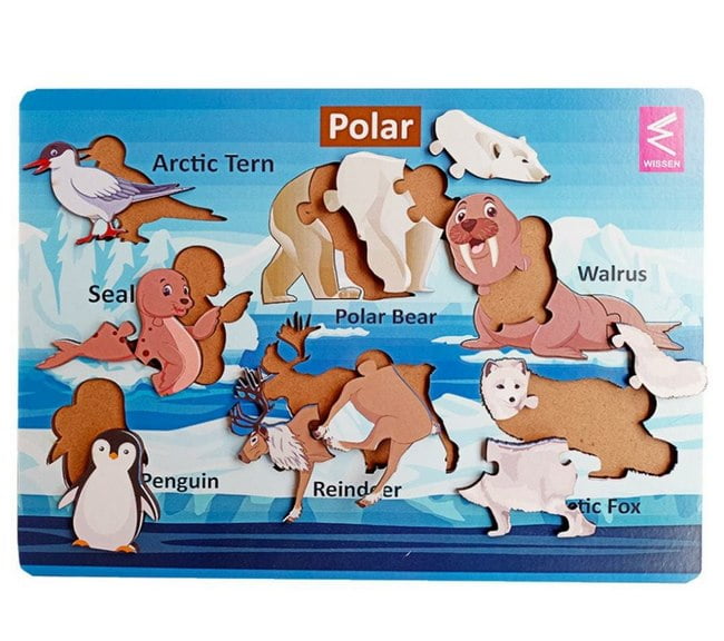 Extrokids habitat puzzle set of 6 9*6 inches - EKW0197