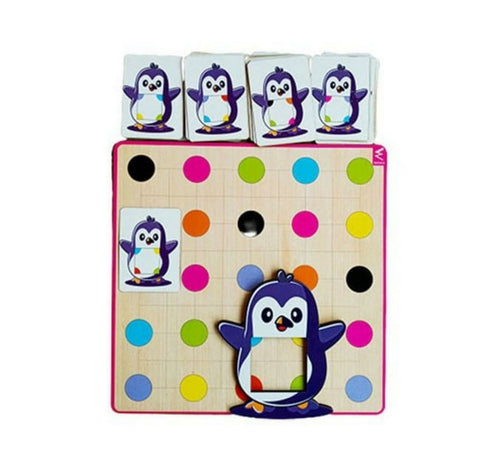 Extrokids penguin colour fraction match game - EKW0199