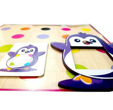 Extrokids penguin colour fraction match game - EKW0199
