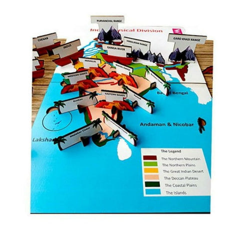 Extrokids physical divisions of india board game - EKW0200