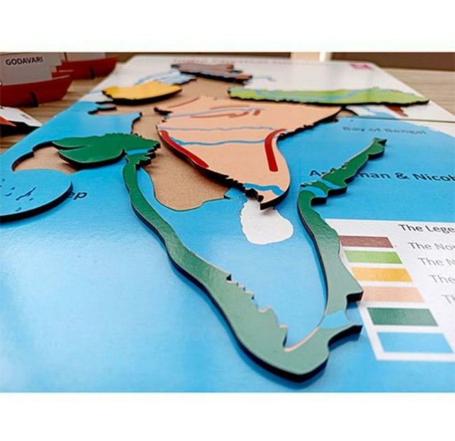 Extrokids physical divisions of india board game - EKW0200