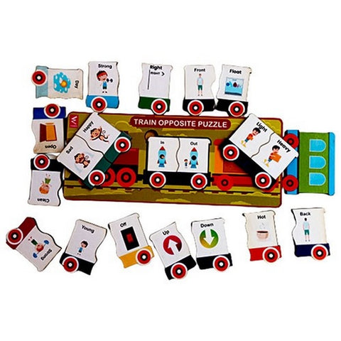 Train opposite boat puzzle - EKW0251