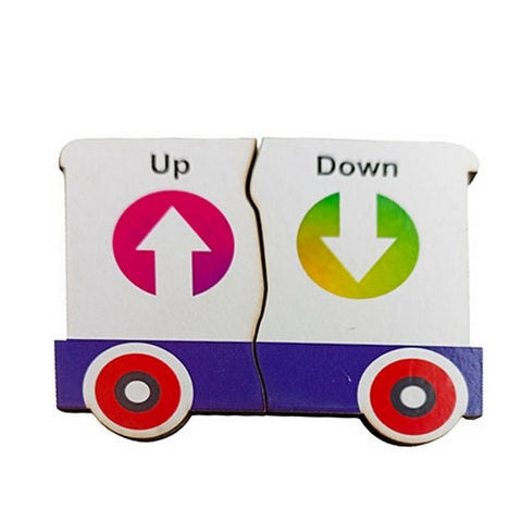 Train opposite boat puzzle - EKW0251