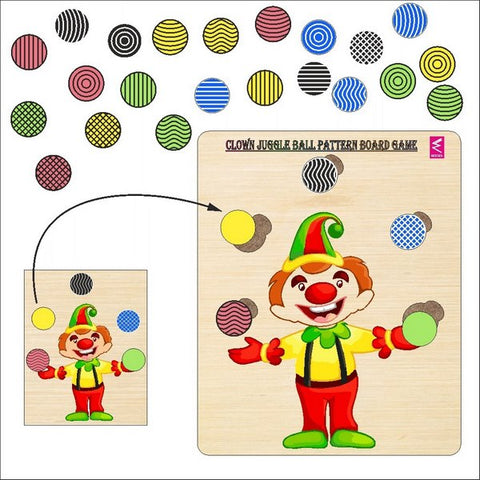 Clown juggle ball pattern board game - EKW0256