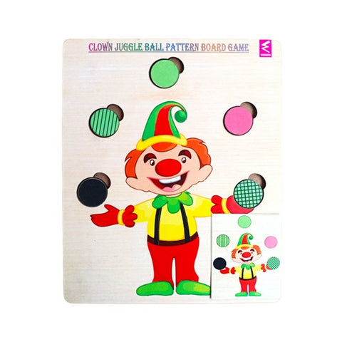 Clown juggle ball pattern board game - EKW0256