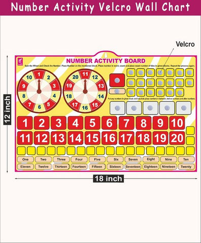 Number activity Velcro chart - EKW0257