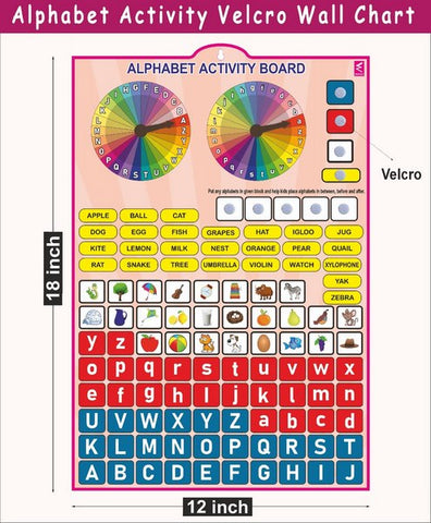 Alphabet Activity velcro chart - EKW0258