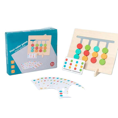 Wooden 4 color logic game - EKT2577