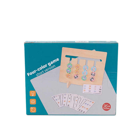 Wooden 4 color logic game - EKT2577