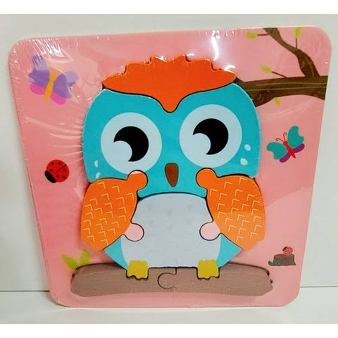 Extrokids Wooden Montessori Learning 3D Owl Puzzle - EKT1788