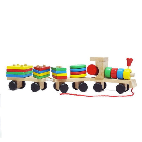 Wooden Shape Sorter Train - EKT0181