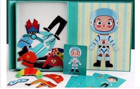 Extrokids Magnetic Boy  Dress Up  Puzzles  For Kids - EKT1943