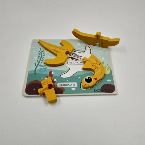 Extrokids Wooden Pliosaurs  Dinosaur  Puzzle Toy  - EKT1970