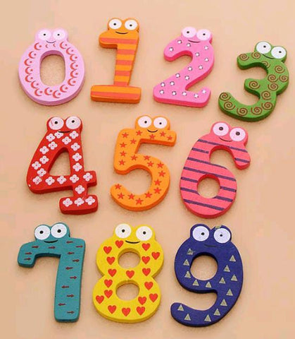 Wooden Number Fridge Magnets | Cute & Educational Tool for Little Learners