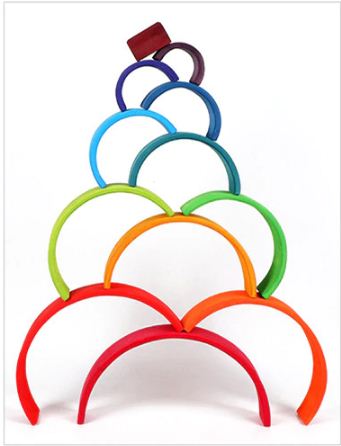 Rainbow Stackers - 12 Pcs - EKT1487