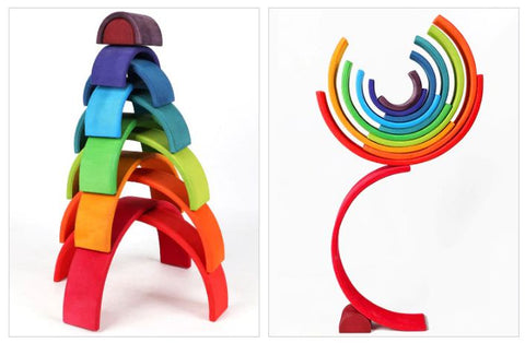Rainbow Stackers - 12 Pcs - EKT1487