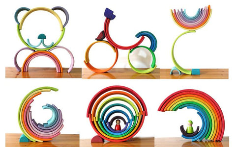 Rainbow Stackers - 12 Pcs - EKT1487